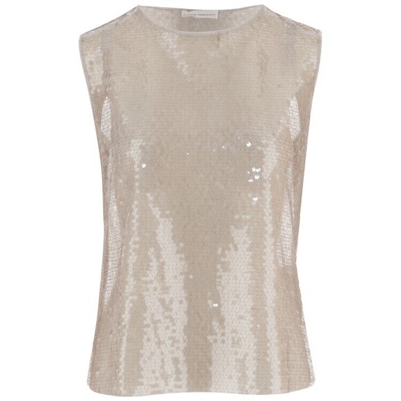 Niccolò Pasqualetti Sequined Round Neck Top - NWT